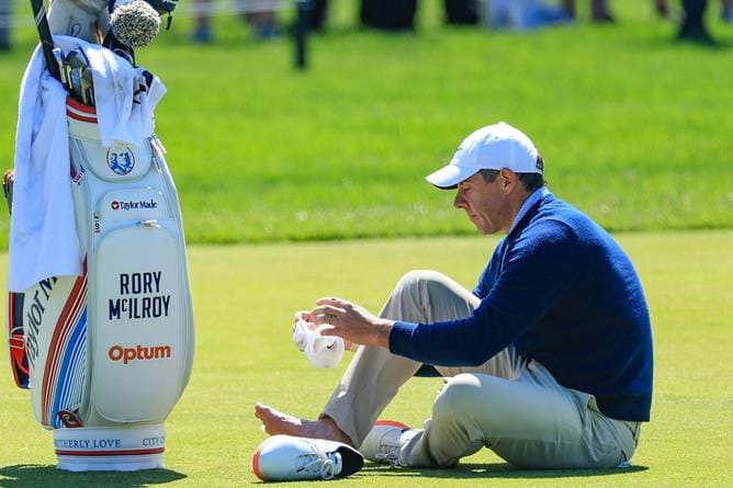 Von Blase! Golf-Superstar McIlroy ausgebremst