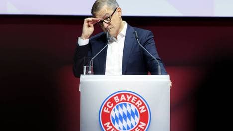 Vorstandsboss Jan-Christian Dreesen, hier auf der  Jahreshauptversammlung des FC Bayern