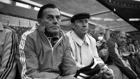 Widmayer als Co-Trainer an der Seite von Helmut Schön