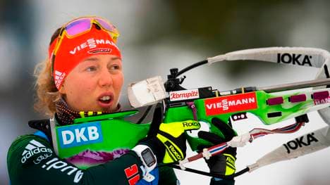 Laura Dahlmeier kam in der Verfolgung in Oberhof auf den siebten Rang