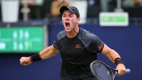 Ilkley Trophy ATP-Challenger, Dominik Koepfer jubelt