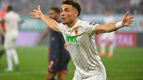 Ruben Vargas (Augsburg) steht vor einem Jubiläum in der Bundesliga