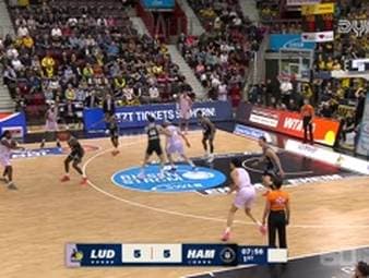 Spiel Highlights zu MHP RIESEN Ludwigsburg - Veolia Towers Hamburg