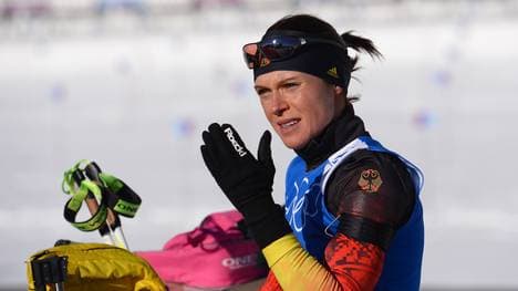 Evi Sachenbacher-Stehle wechselte zur Saison 2012/13 vom Langlauf zum Biathlon