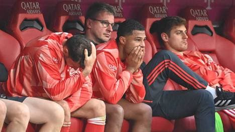 Die Spieler des FC Bayern sind am Boden