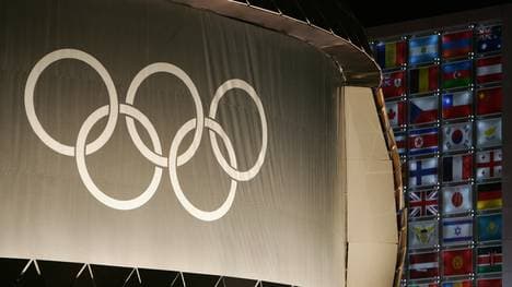 The flags of the competing nations in th
