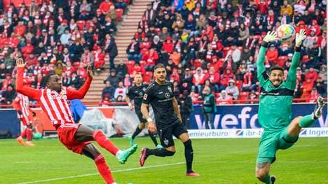 Sheraldo Becker erzielte den Führungstreffer für Union Berlin gegen den VfB Stuttgart