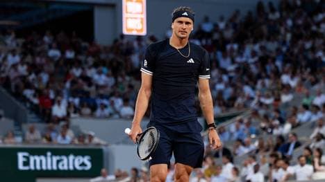 Alexander Zverev kämpft bei den French Open um die nächste Runde