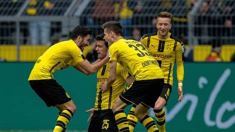 Sokratis bejubelt sein Tor bei Borussia Dortmund gegen Eintracht Frankfurt