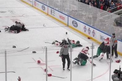 Benefizspiel endet in Massenschlägerei