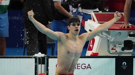 Pan Zhanle gewann Gold über 100m Freistil