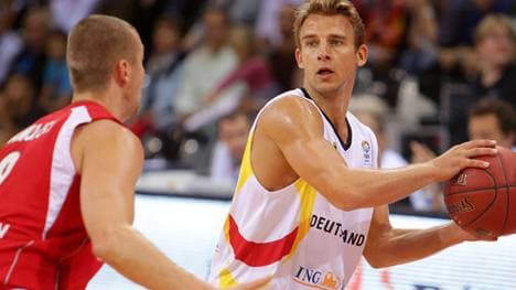 DBB-Kapitän Heiko Schaffartzik kam gegen Polen nur auf fünf Punkte und drei Assists