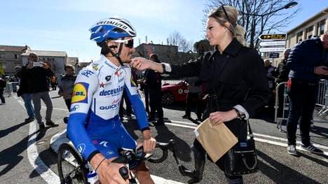 Julian Alaphilippe (l.) und Marion Rousse (r.) sind ein Paar
