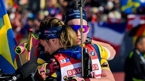 Elvira und Hanna Öberg sorgten für einen emotionalen Moment. 