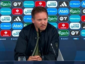 Julian Nagelsmann und Pascal Groß sprechen auf der Pressekonferenz über die bittere Niederlage gegen Spanien.