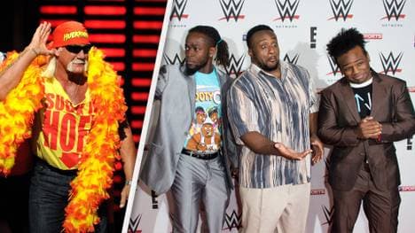 Die Gruppierung The New Day (r.) übt nach der WWE-Rückkehr von Hulk Hogan Kritik