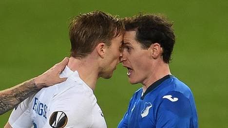 Sebastian Rudy (r.) von Hoffenheim schied gegen Molde aus