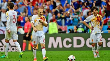 Frust bei Spanien nach dem Aus im Achtelfinale der EM gegen Italien