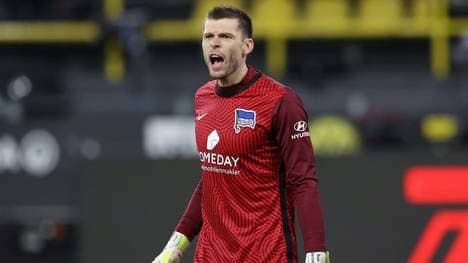 Zurück auf dem Platz: Herthas Torhüter Rune Jarstein