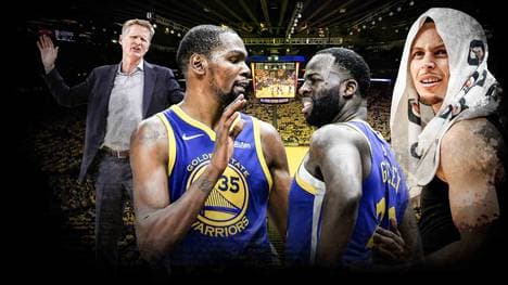 Die Golden State Warriors haben ohne Stephen Curry (r.) Probleme
