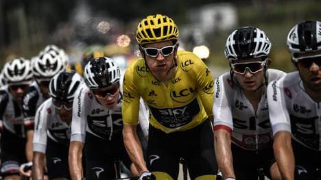 Geraint Thomas (M.) gewann überraschend die Tour de France