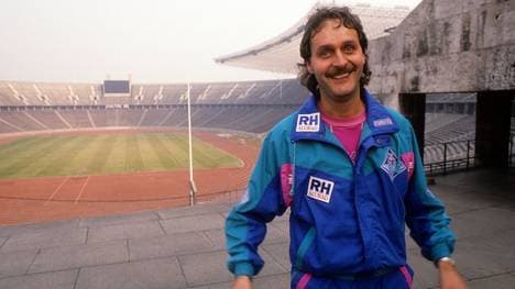 Peter Neururer bei seinem glücklosen Hertha-Engagement 1991