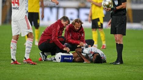 Kingsley Coman musste im Supercup zwischen dem FC Bayern und Borussia Dortmund angeschlagen ausgewechselt werden
