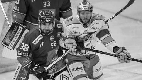 Boris Sadecky (re.) ist nach einem Zusammenbruch bei einem Eishockeyspiel verstorben