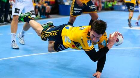 In Aktion: Andy Schmid von den Rhein Neckar Löwen