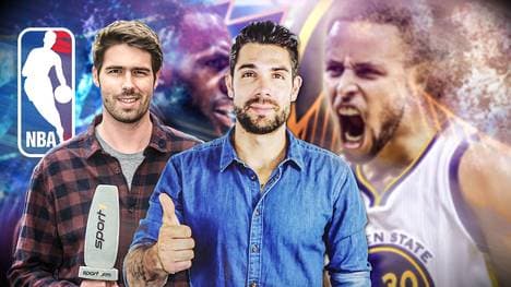 Die Moderatoren Daniel Herzog (M.) und Tobias Wahnschaffe (l.) präsentieren das neue Magazin