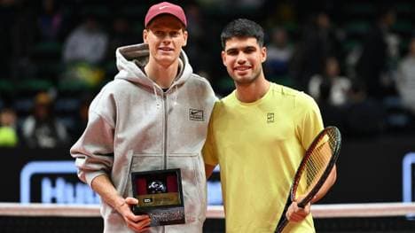 Ausnahmesportler: Carlos Alcaraz (r.) und Jannik Sinner