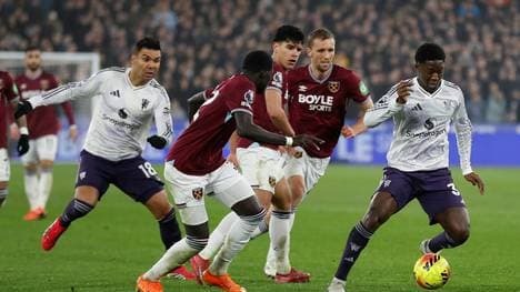 Manchester und West Ham lieferten sich ein enges Duell
