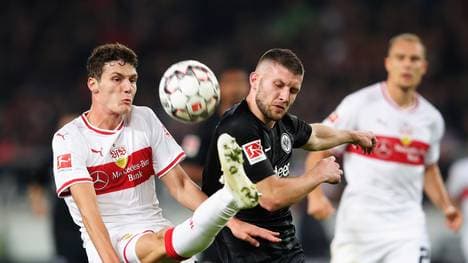 VfB Stuttgart v Eintracht Frankfurt - Bundesliga: ante Rebic, Benjamin Pavard