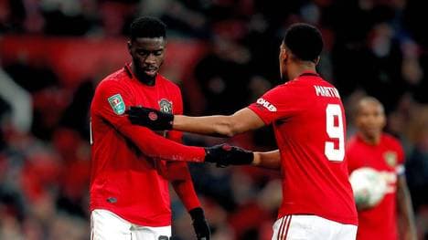 Axel Tuanzebe und Anthony Martial standen gegen Sheffield auf dem Platz