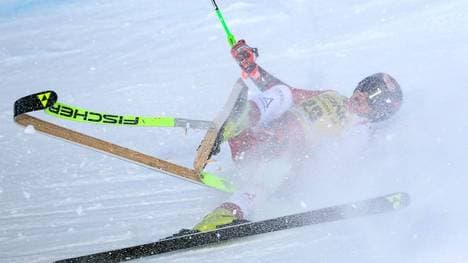 Andreas Ploier sorgt beim Super-G in Gröden für einen Schreckmoment