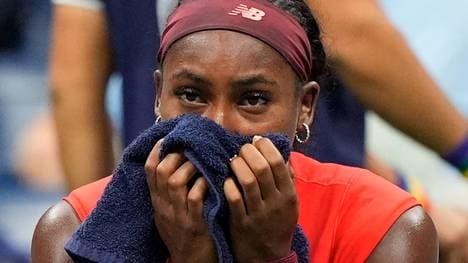 Coco Gauff brach mehrmals in Tränen aus
