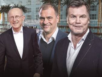 Der CHECK24 Doppelpass vom 3. Mai mit Ex-Werder-Manager Willi Lemke und Klaus Filbry, Vorsitzender der Geschäftsführung bei Werder Bremen.