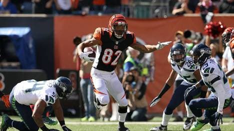 Marvin Jones (M.) gewann mit den Cincinnati Bengals gegen die Seattle Seahawks