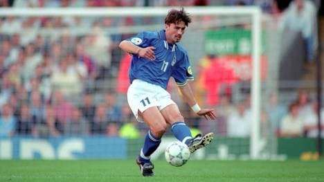 Dino Baggio im Einsatz für die italienische Nationalmannschaft