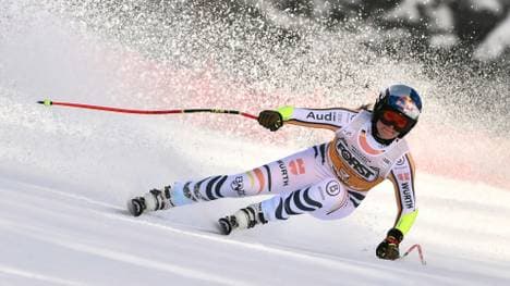 Emma Aicher auf dem Weg zum Sieg in La Thuile
