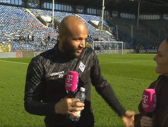 Terrence Boyd, Mannheimer Doppeltorschütze, verrät seine Rolle bei der Rudelbildung im Match gegen Alemannia Aachen.