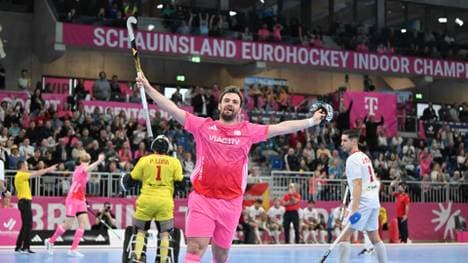 Die Hockey-Männer beim Gruppensieg in Heidelberg 