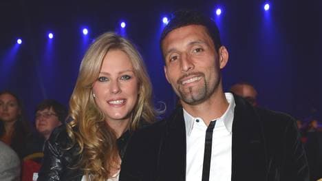 Kevin Kuranyi besucht mit seiner Ehefrau Viktorija einen Boxkampf