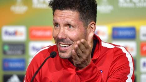 Diego Simeone kann das Finale nur von der Tribüne aus verfolgen