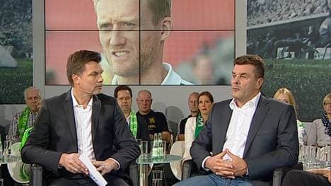 Dieter Hecking (r.) zu Gast im Volkswagen Doppelpass