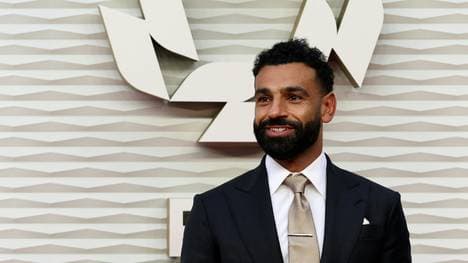 Mohamed Salah bei der Ankunft zur Preisverleihung