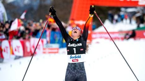 Nathalie Armbruster feiert einen historischen Sieg