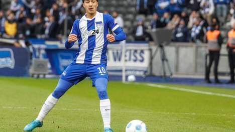 Ibrahim Maza trifft mit Hertha auf Magdeburg 