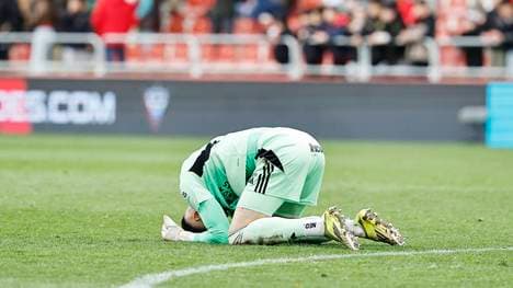 Torwart Juanpa Palomares ist untröstlich
