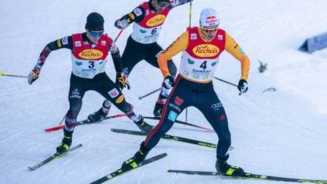 Geiger (r.) hofft auf eine erneute Podestplatzierung 